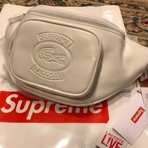 lacoste x supreme waist bag